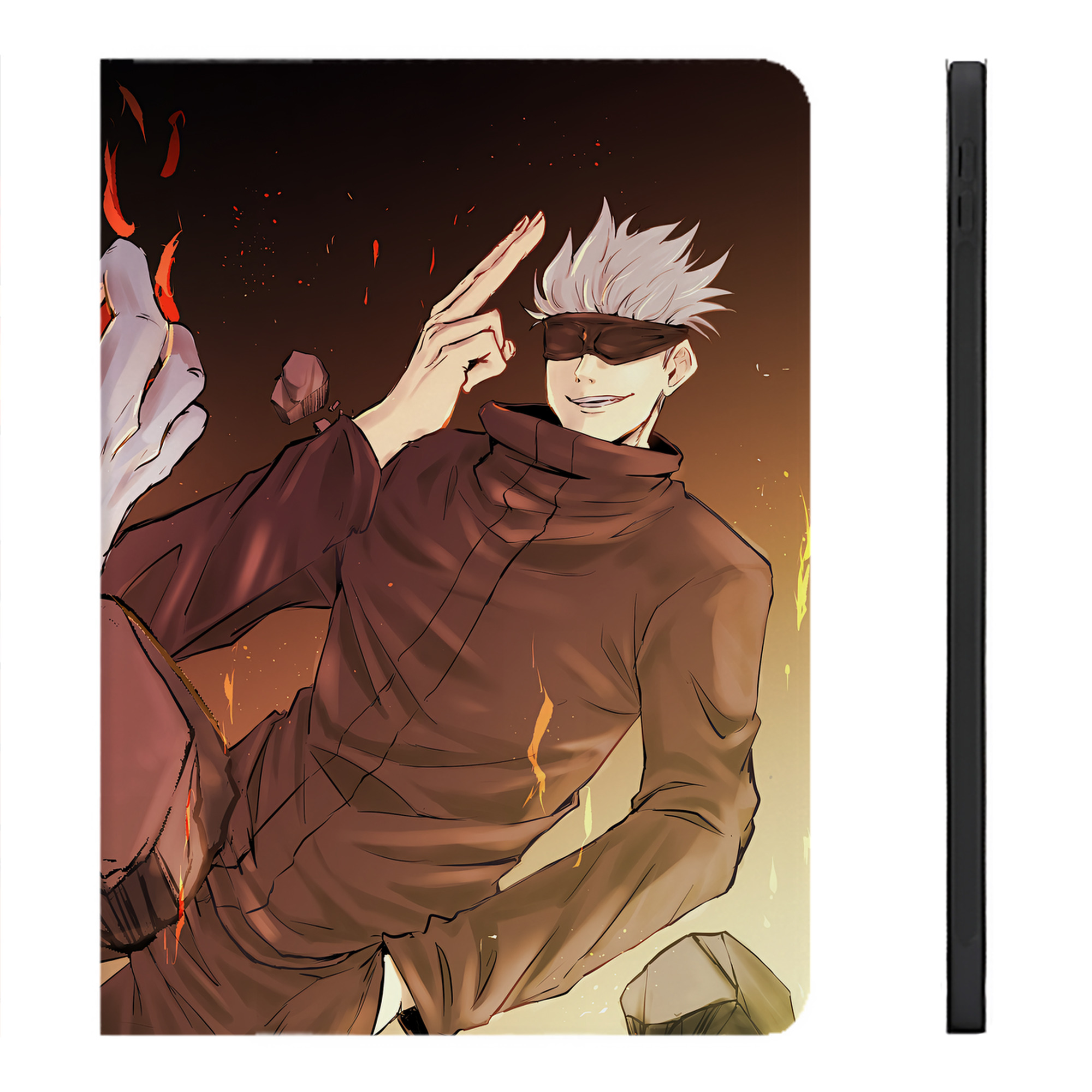 （画像用） 呪術廻戦 Jujutsu Kaisen IPadケース ペンホルダー付き ブックスタイルデザイン